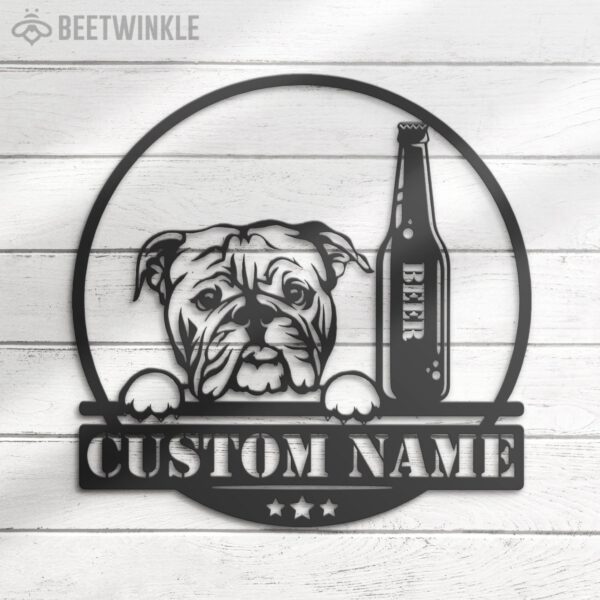 Custom-Bulldog-Beer-Bar-Metal-Wall-Art-LED-Light-2