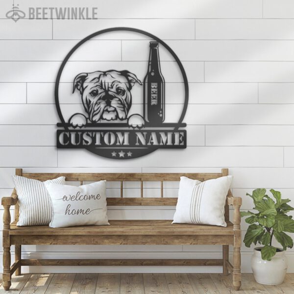 Custom-Bulldog-Beer-Bar-Metal-Wall-Art-LED-Light-7