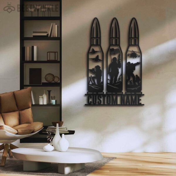 Custom-Bullet-Soldier-Metal-Wall-Art-LED-Light-7