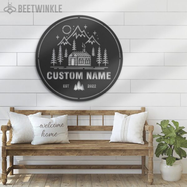 Custom-Cabin-Life-Metal-Wall-Art-LED-Light-8