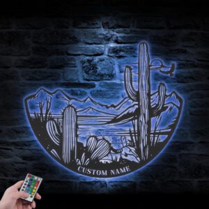 Custom-Cactus-Desert-Mountain-Metal-Wall-Art-LED-Light-11