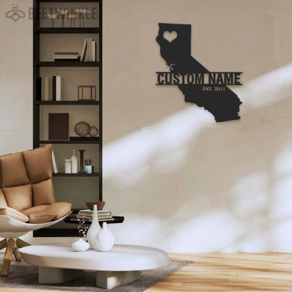 Custom-California-Map-Metal-Wall-Art-LED-Light