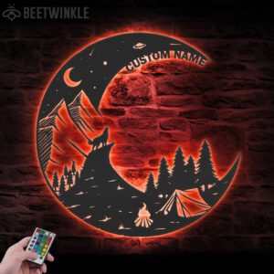 Custom-Camping-On-The-Moon-Metal-Wall-Art-LED-Light-3