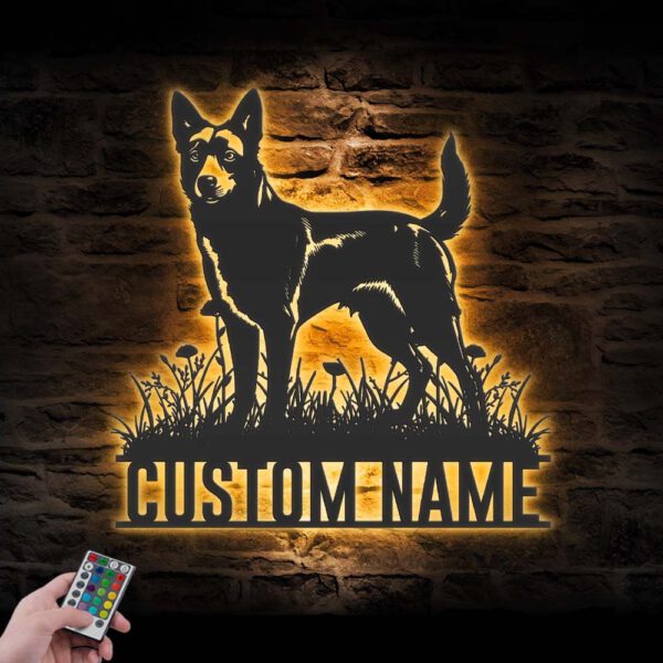 Custom-Canaan-Dog-Metal-Wall-Art-LED-Light_8