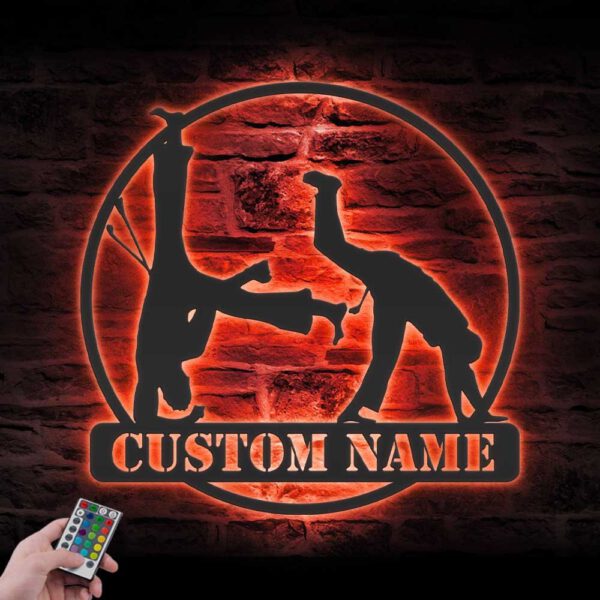 Custom-Capoeira-Metal-Wall-Art-with-LED-Light-7-1