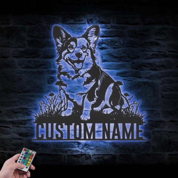 Custom-Cardigan-Welsh-Corgi-Metal-Wall-Art-LED-Light_7