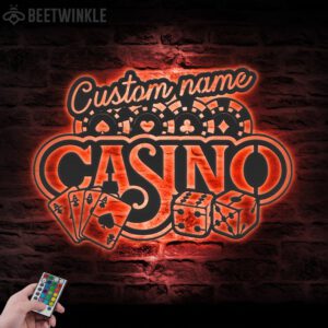 Custom-Casino-Playing-Cards-Chips-Gambling-Dice-Poker-Metal-Wall-Art-LED-Light-2-1