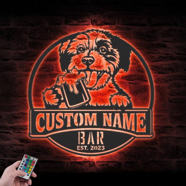 Custom-Cavachon-Thirsty-Beer-Pub-Metal-Wall-Art-LED-Light_8