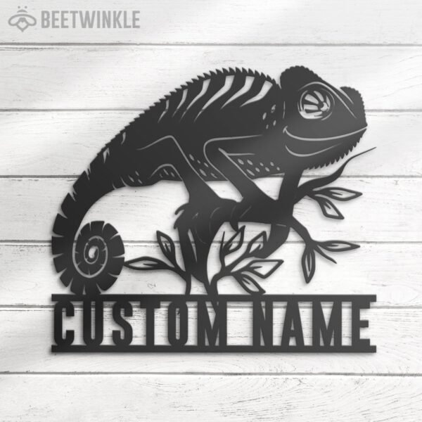 Custom-Chameleon-Metal-Wall-Art-LED-Light-2