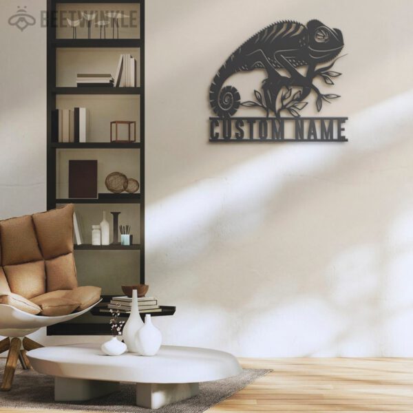 Custom-Chameleon-Metal-Wall-Art-LED-Light-7