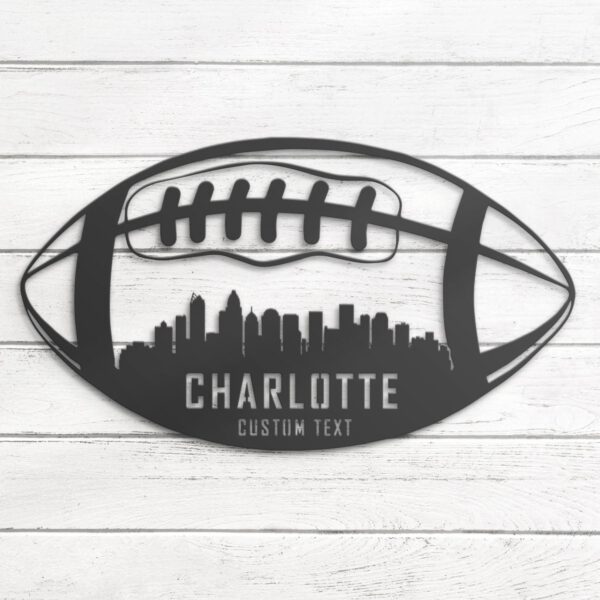 Custom-Charlotte-Skyline-American-Football-Metal-Wall-Art-LED-Light-8