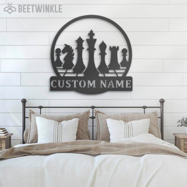 Custom-Chess-Metal-Wall-Art-LED-Light-5