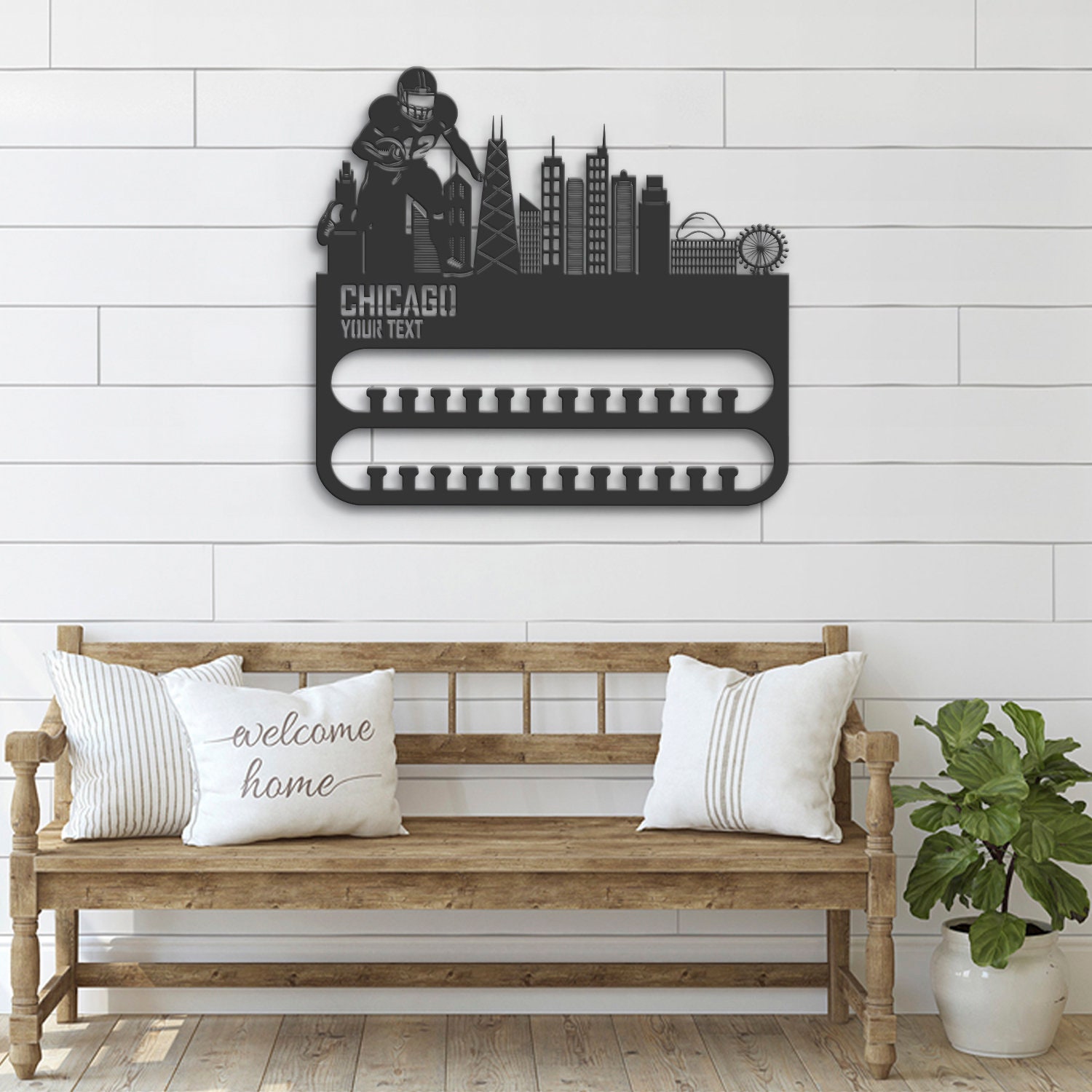 Custom-Chicago-Skyline-American-Football-Medal-Hanger-With-Led-Light_1