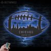 Custom-Chicago-Skyline-American-Football-Metal-Wall-Art-LED-Light-5