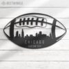 Custom-Chicago-Skyline-American-Football-Metal-Wall-Art-LED-Light-8