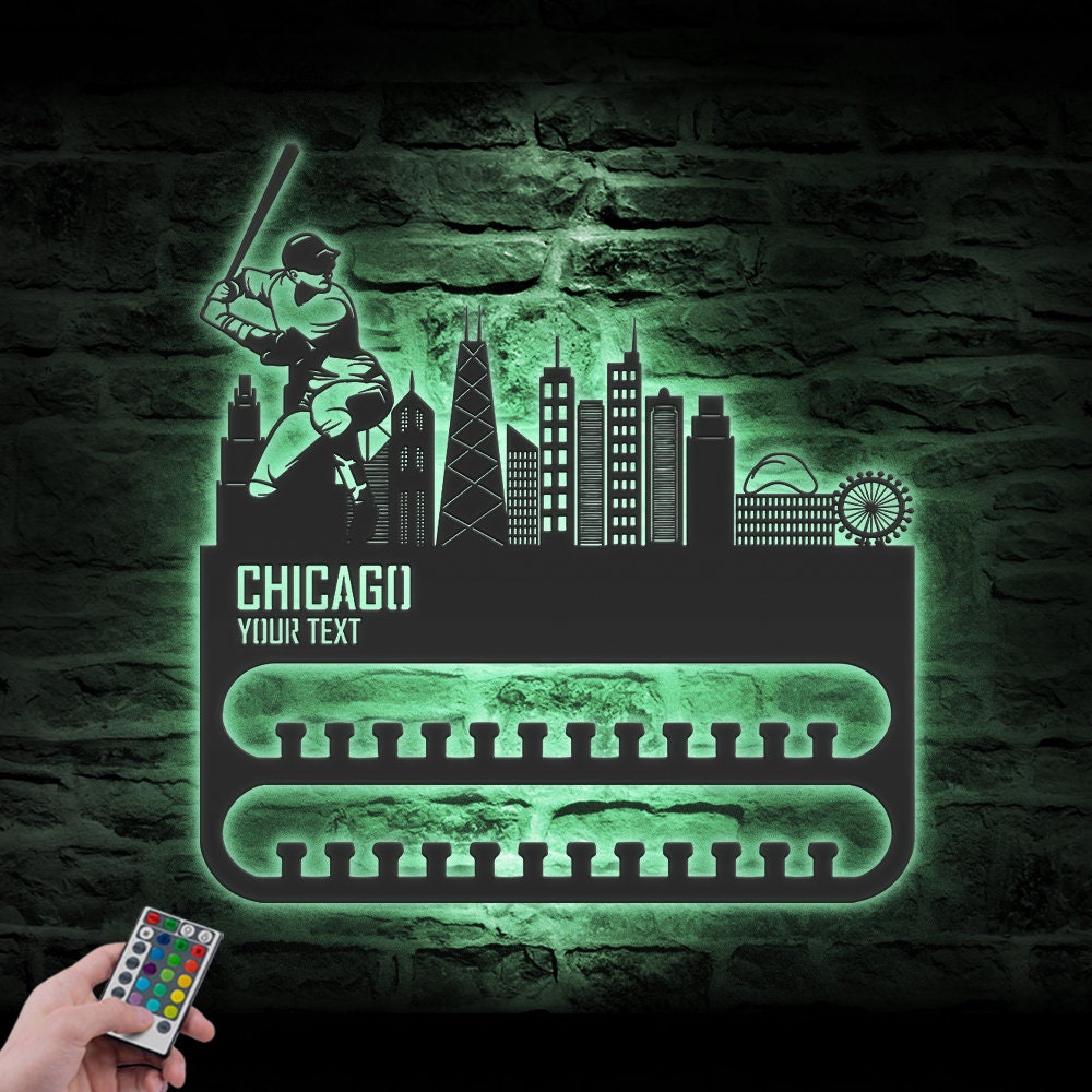 Custom-Chicago-Skyline-Baseball-Player-Medal-Hanger-With-Led-Light_5