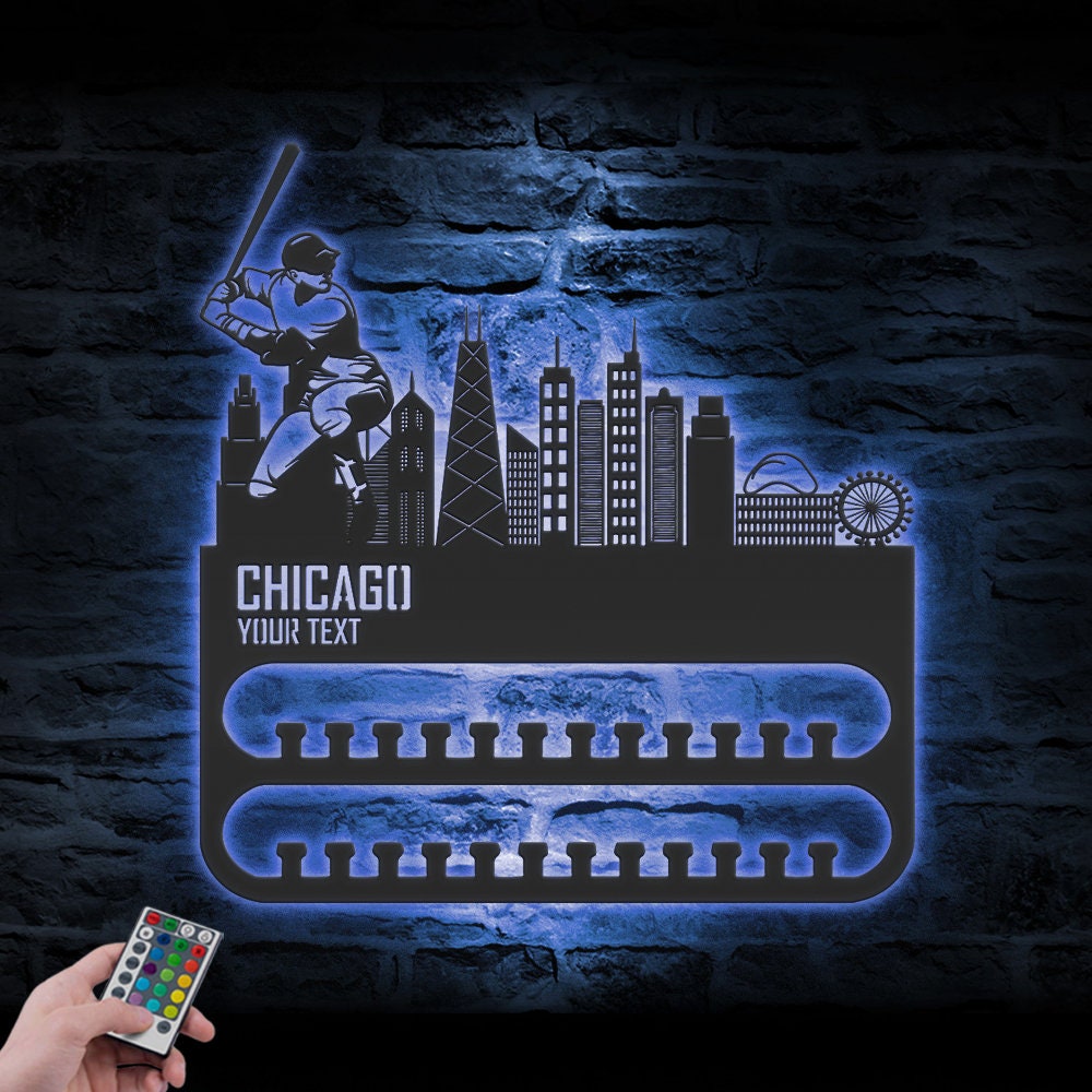 Custom-Chicago-Skyline-Baseball-Player-Medal-Hanger-With-Led-Light_6