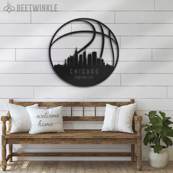 Custom-Chicago-Skyline-Basketball-Metal-Wall-Art-LED-Light-2