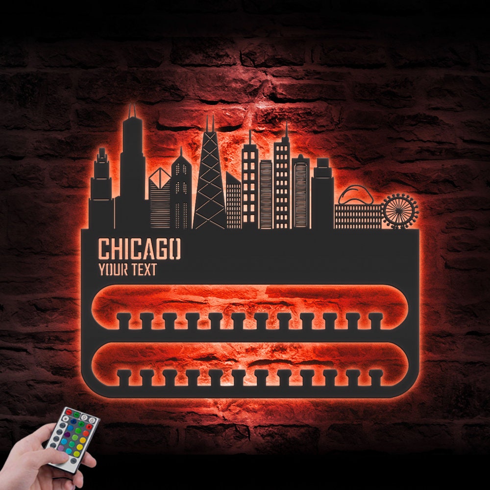 Custom-Chicago-Skyline-Sport-Medal-Hanger-With-Led-Light_8