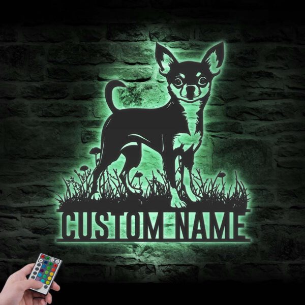 Custom-Chihuahua-Metal-Wall-Art-LED-Light_2