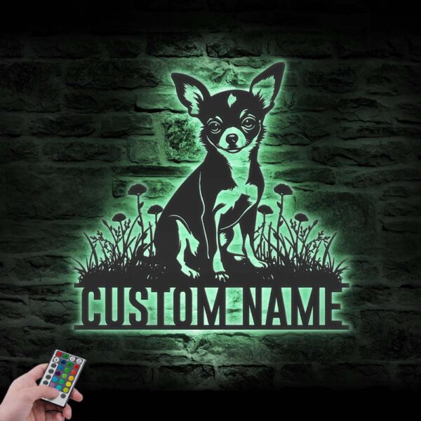 Custom-Chihuahua-Metal-Wall-Art-LED_5