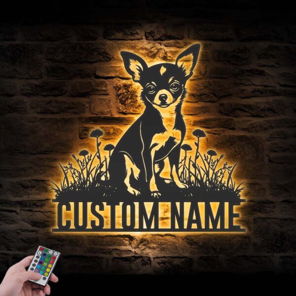 Custom-Chihuahua-Metal-Wall-Art-LED_7