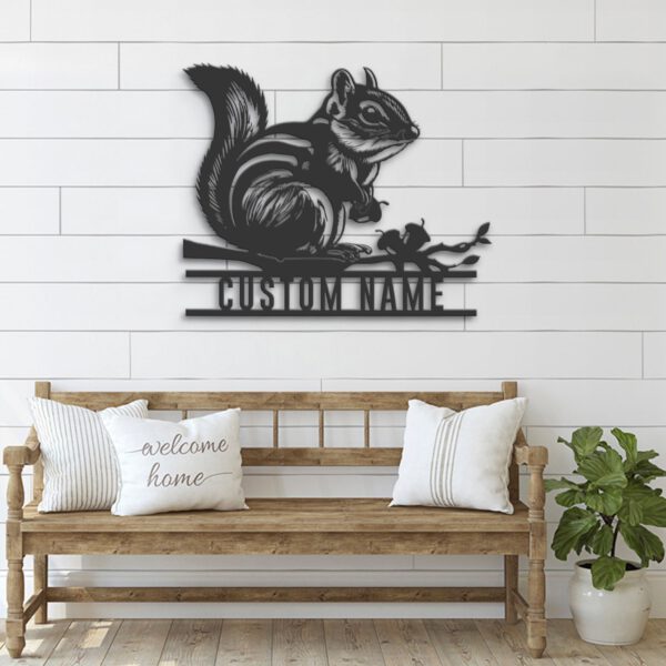 Custom-Chipmunk-Metal-Wall-Art-LED-Light-6