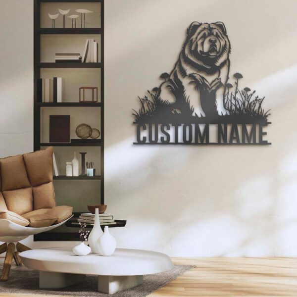 Custom-Chow-Chow-Metal-Wall-Art-LED-Light_2