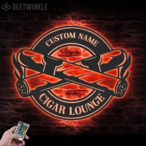 Custom-Cigar-Lounge-Metal-Wall-Art-LED-Light-3