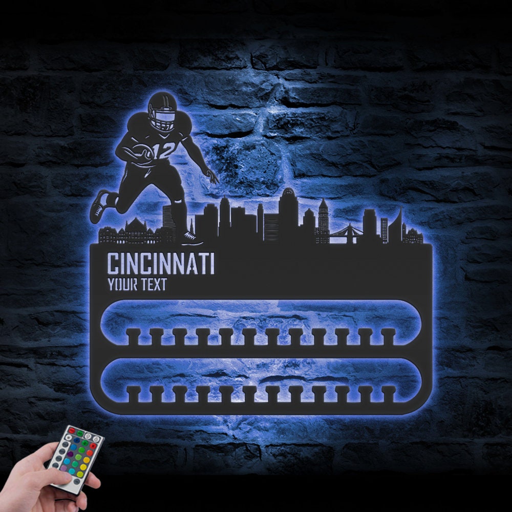 Custom-Cincinnati-Skyline-American-Football-Medal-Hanger-With-Led-Light_2