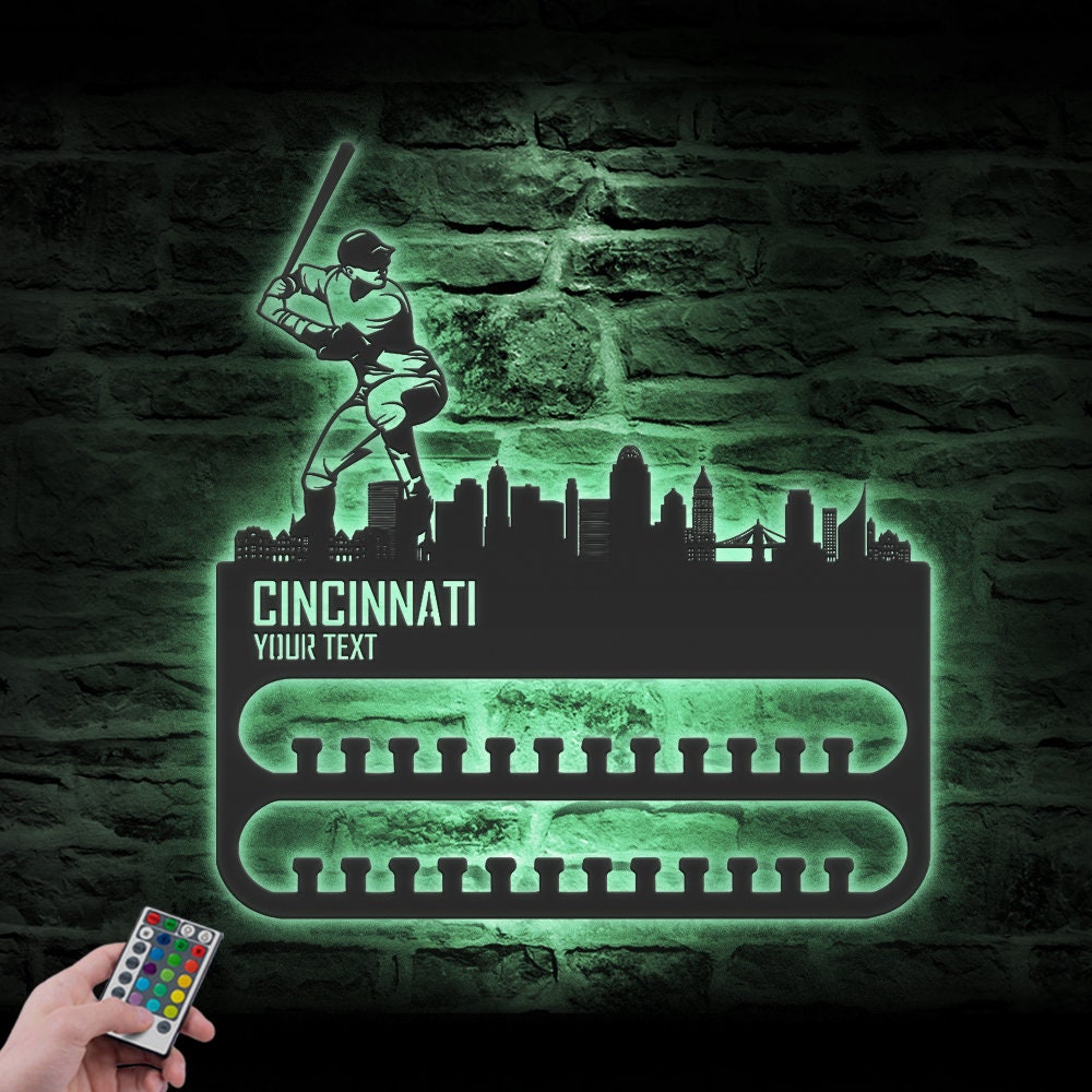 Custom-Cincinnati-Skyline-Baseball-Player-Medal-Hanger-With-Led-Light_4