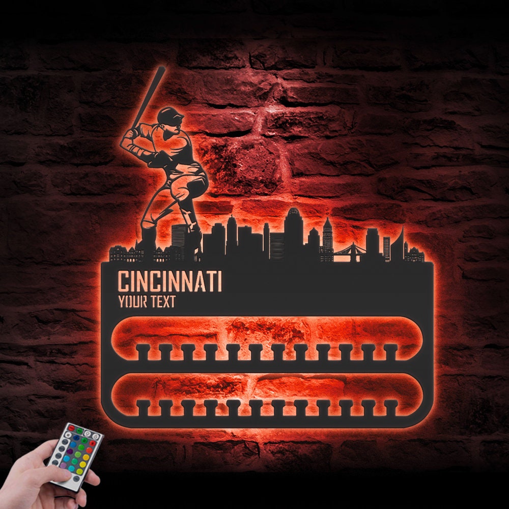 Custom-Cincinnati-Skyline-Baseball-Player-Medal-Hanger-With-Led-Light_7-1