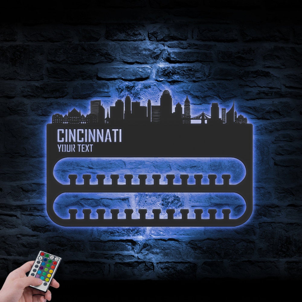 Custom-Cincinnati-Skyline-Sport-Medal-Hanger-With-Led-Light_2