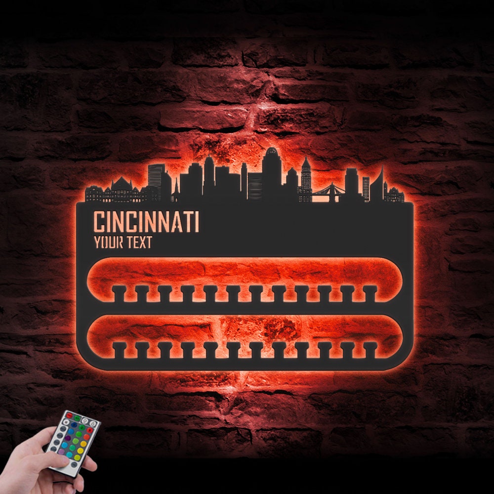 Custom-Cincinnati-Skyline-Sport-Medal-Hanger-With-Led-Light_3