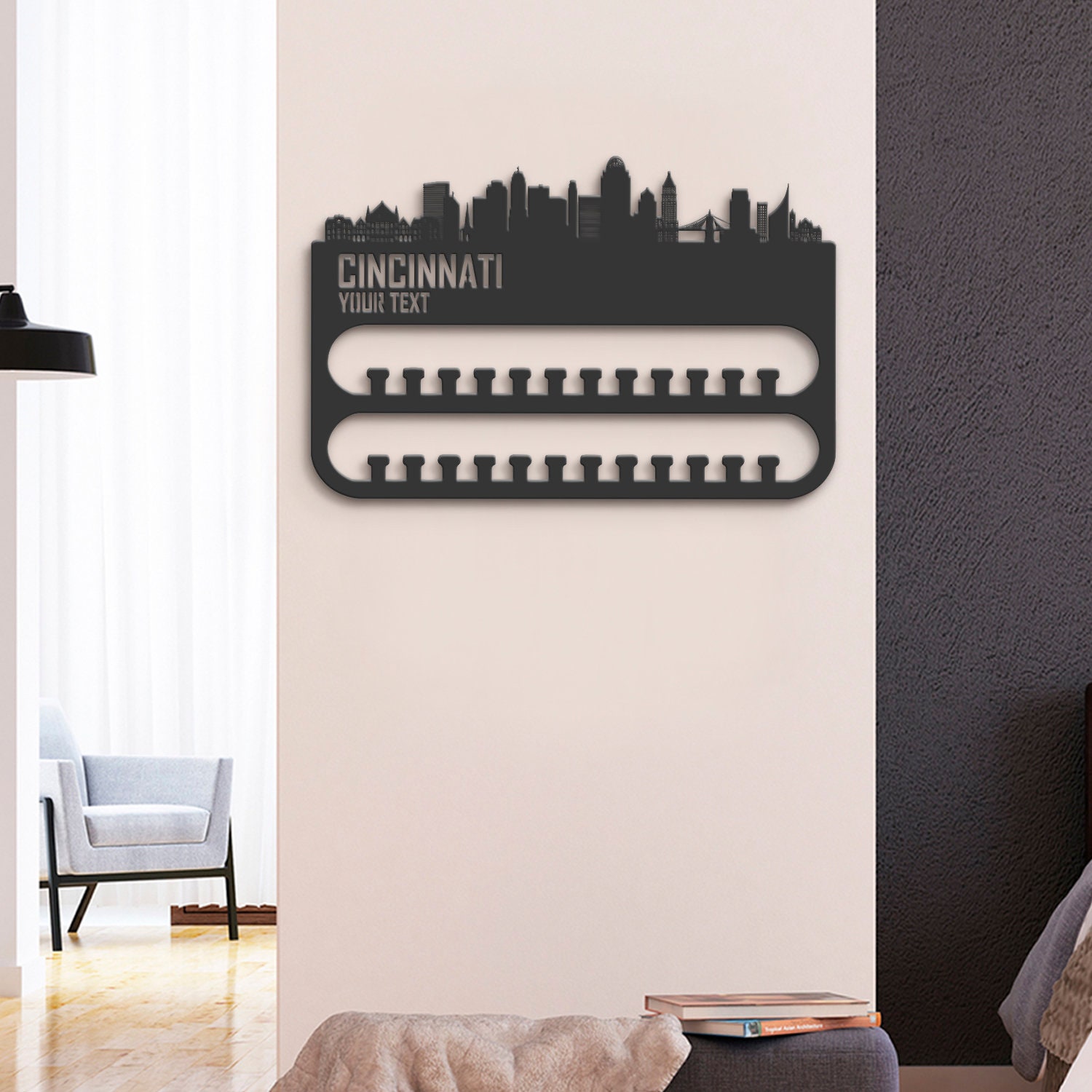 Custom-Cincinnati-Skyline-Sport-Medal-Hanger-With-Led-Light_6