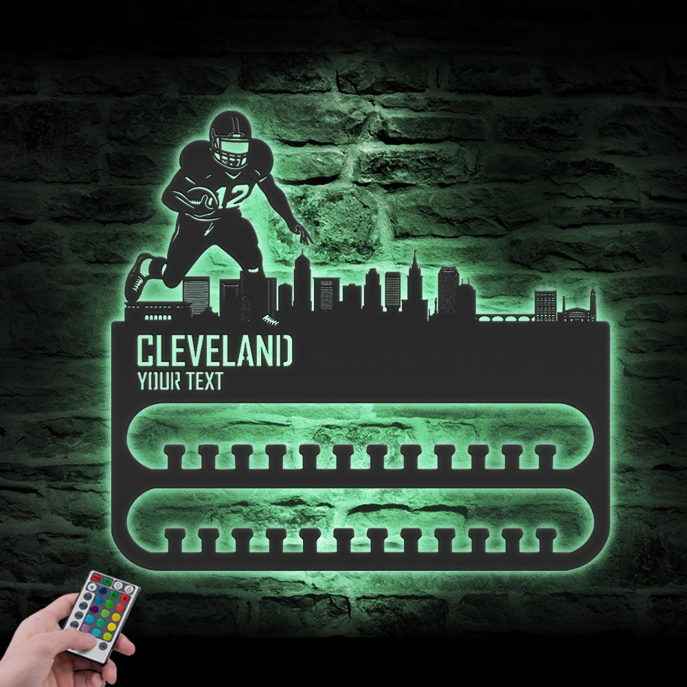 Custom-Cleveland-Skyline-American-Football-Medal-Hanger-With-Led-Light_3