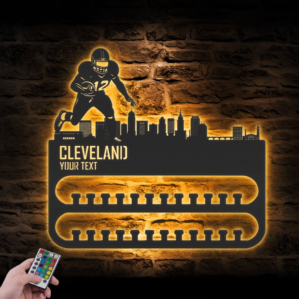 Custom-Cleveland-Skyline-American-Football-Medal-Hanger-With-Led-Light_5