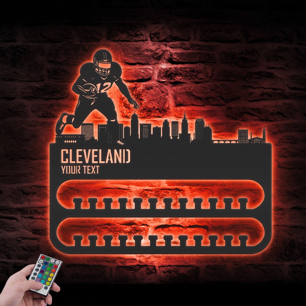 Custom-Cleveland-Skyline-American-Football-Medal-Hanger-With-Led-Light_7