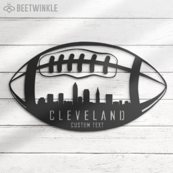 Custom-Cleveland-Skyline-American-Football-Metal-Wall-Art-LED-Light-2