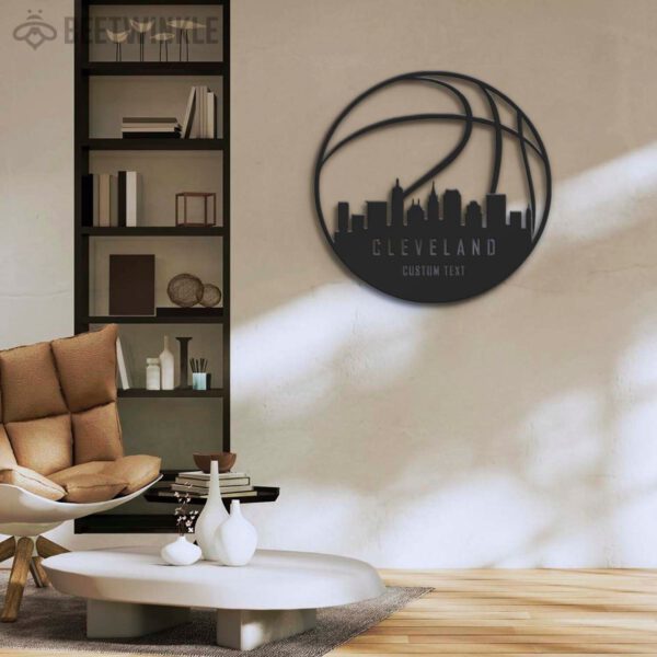 Custom-Cleveland-Skyline-Basketball-Metal-Wall-Art-LED-Light