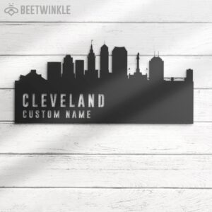 Custom-Cleveland-Skyline-Metal-Wall-Art-LED-Light-2