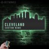 Custom-Cleveland-Skyline-Metal-Wall-Art-LED-Light-3