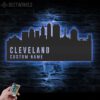 Custom-Cleveland-Skyline-Metal-Wall-Art-LED-Light-4