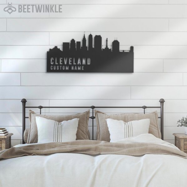 Custom-Cleveland-Skyline-Metal-Wall-Art-LED-Light-6