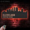 Custom-Cleveland-Skyline-Metal-Wall-Art-LED-Light-7