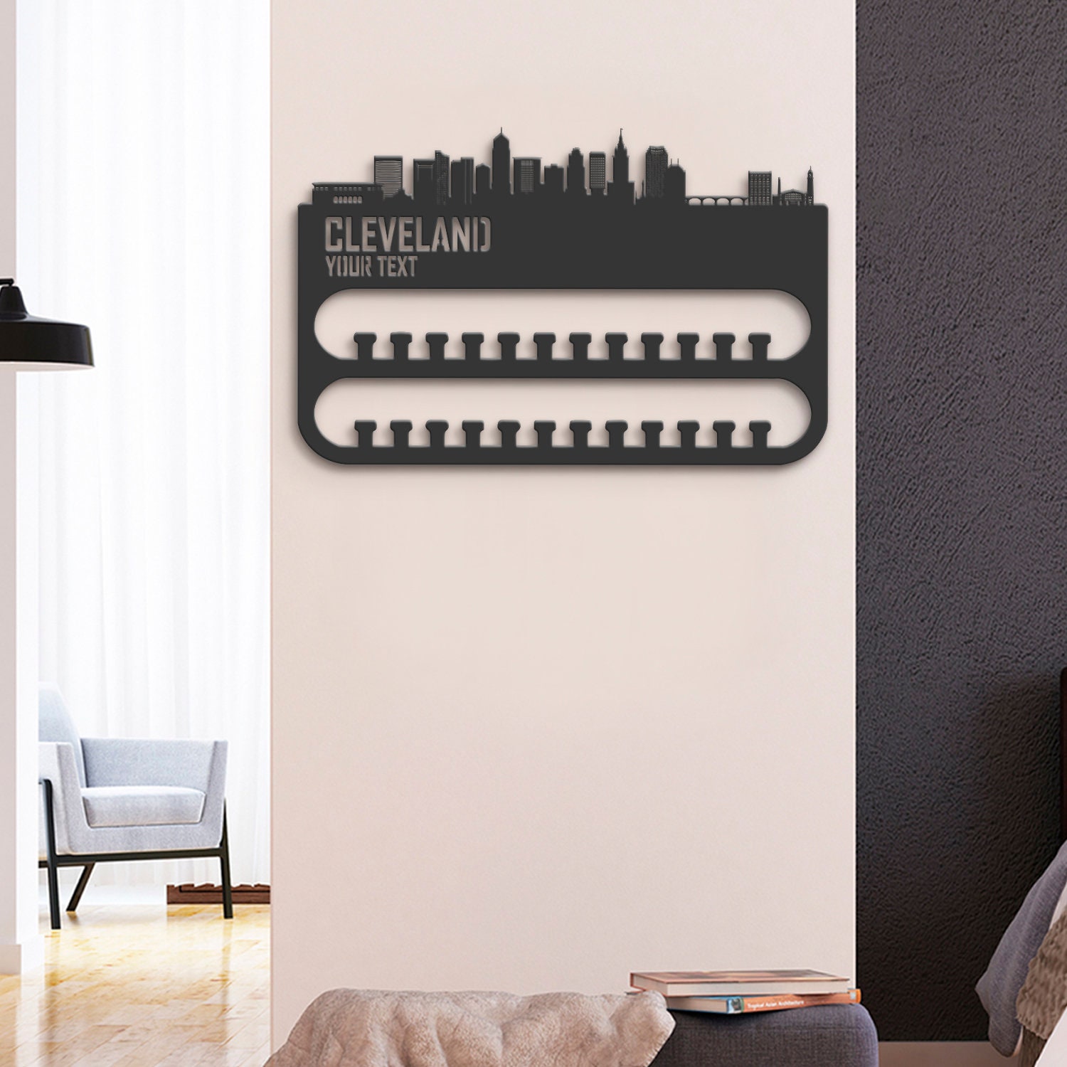 Custom-Cleveland-Skyline-Sport-Medal-Hanger-With-Led-Light_6