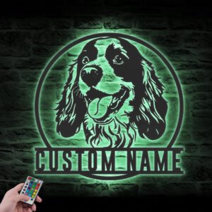 Custom-Cocker-Spaniel-Metal-Wall-Art-LED-Light_1