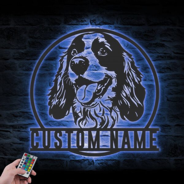 Custom-Cocker-Spaniel-Metal-Wall-Art-LED-Light_7