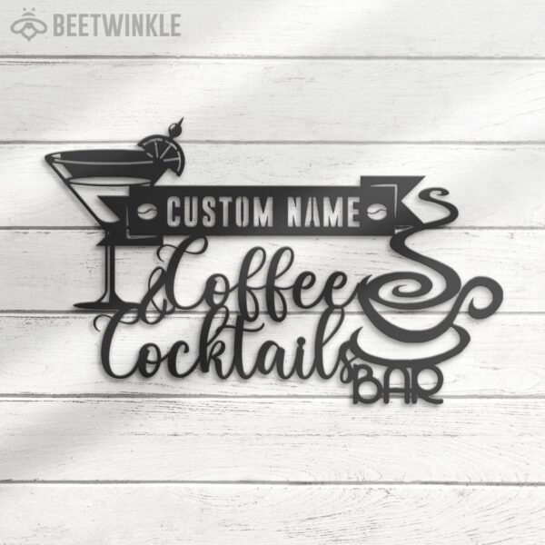 Custom-Cocktail-And-Coffee-Bar-Metal-Wall-Art-LED-Light-6