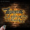 Custom-Cocktail-And-Coffee-Bar-Metal-Wall-Art-LED-Light-7